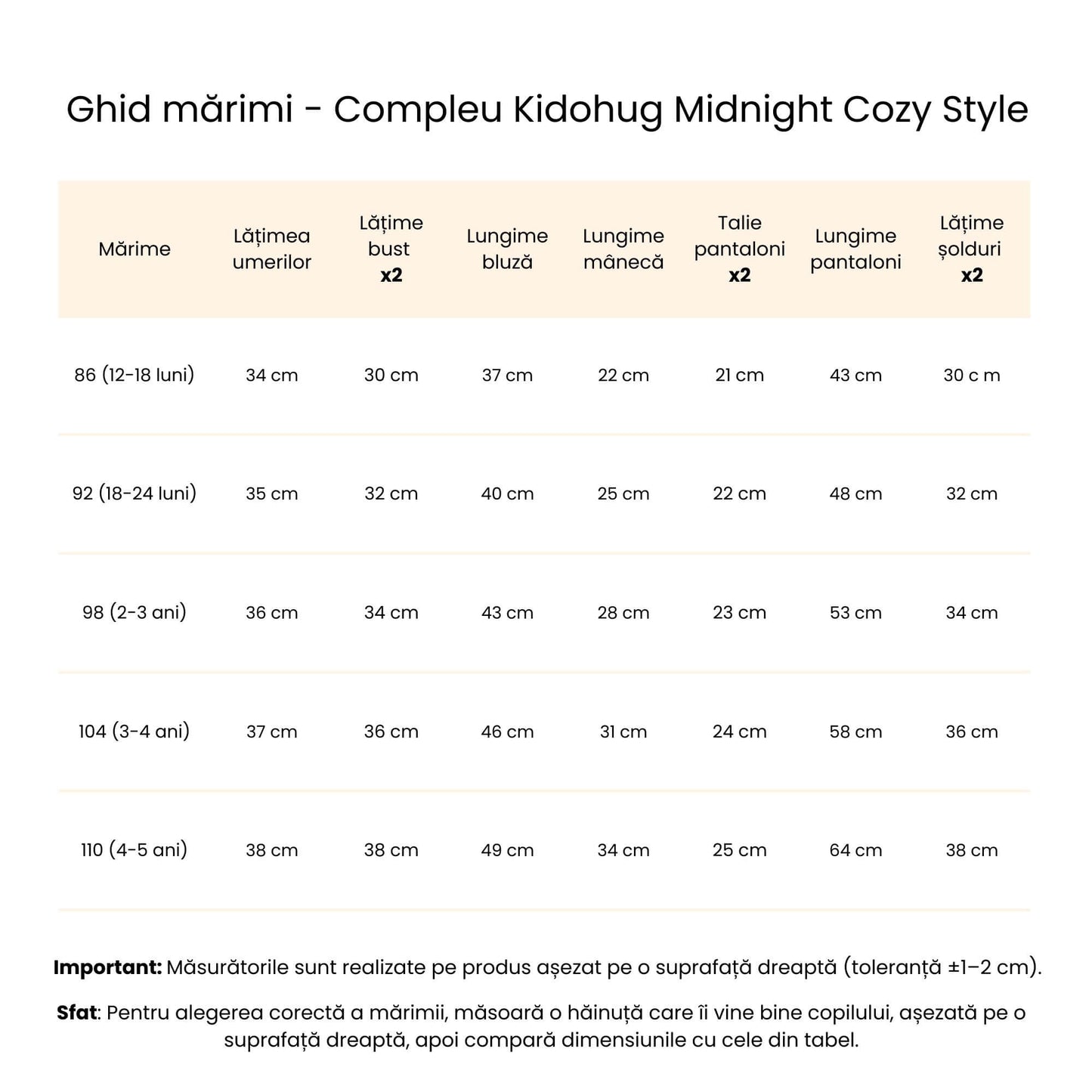 Compleu gros din bumbac Midnight Cozy Style