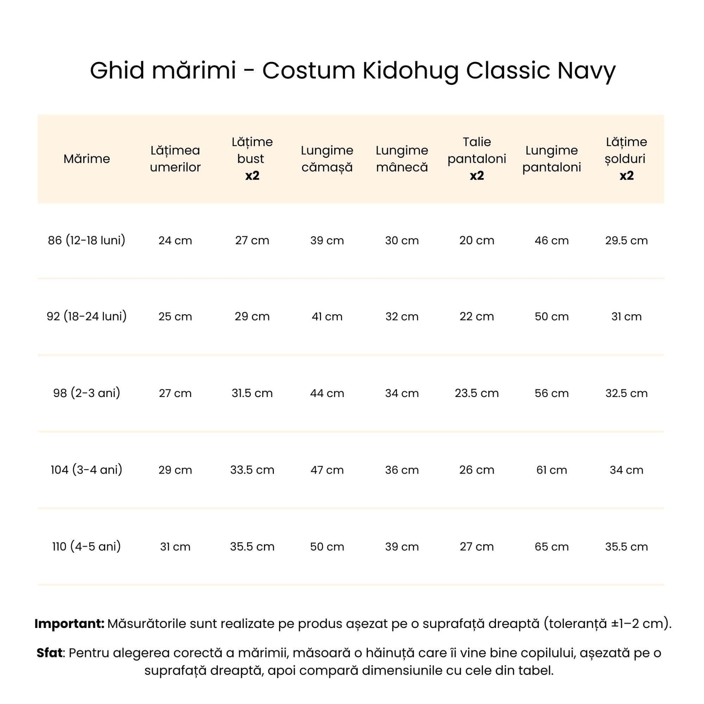 Costum elegant băieți bleumarin – clasic pentru evenimente | Classic Navy
