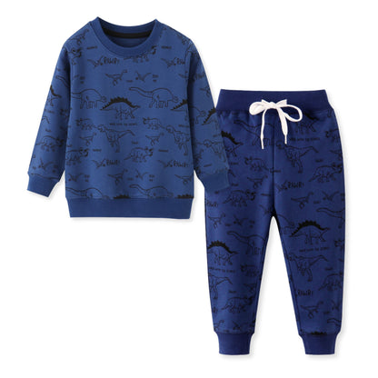 Compleu din bumbac Navy Dino Vibe