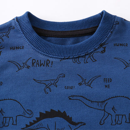 Compleu din bumbac Navy Dino Vibe