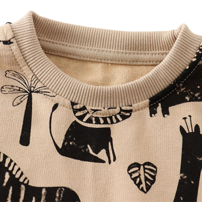 Compleu din bumbac Beige Wild Charm