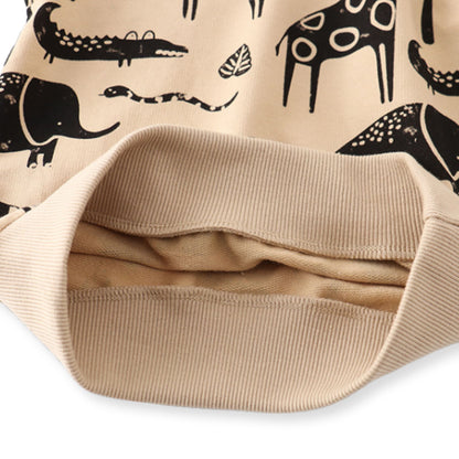 Compleu din bumbac Beige Wild Charm