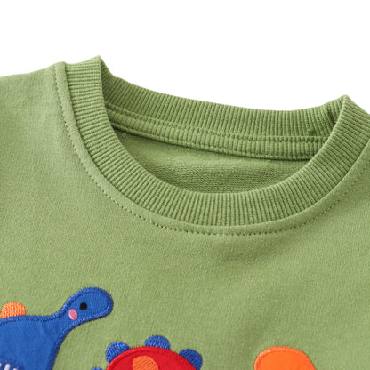 Compleu din bumbac Green Dino Charm