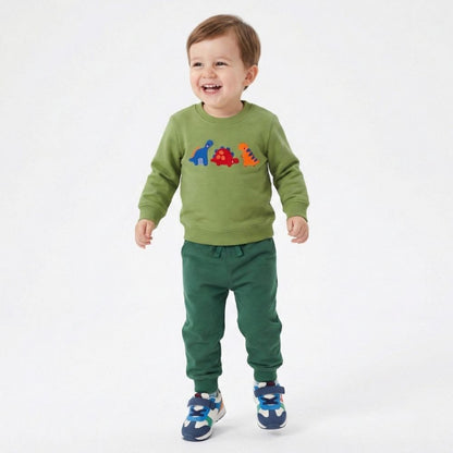 Compleu din bumbac Green Dino Charm