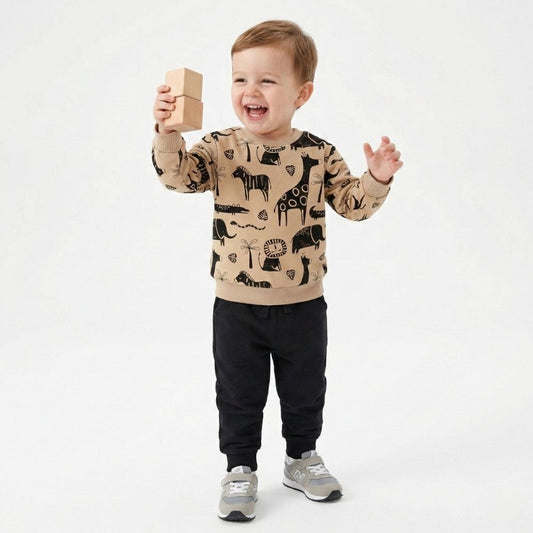 Compleu din bumbac Beige Wild Charm