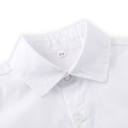 Costum elegant băieți maro deschis – stil casual elegant | Tiny Latte