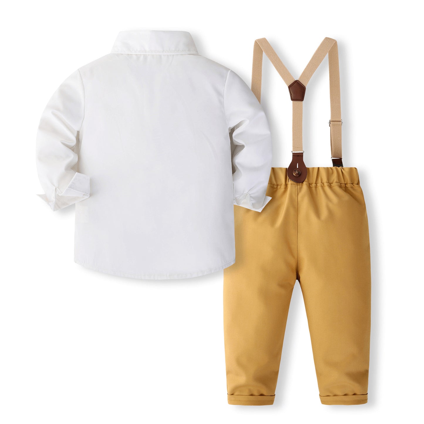 Costum elegant băieți galben muștar – stil modern | Honey Style