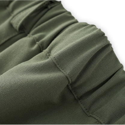 Costum elegant băieți 4 piese verde olive – look natural premium | Olive Charm
