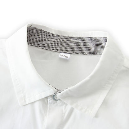 Set-baieti-camasa-alba-pantaloni-gri-papion