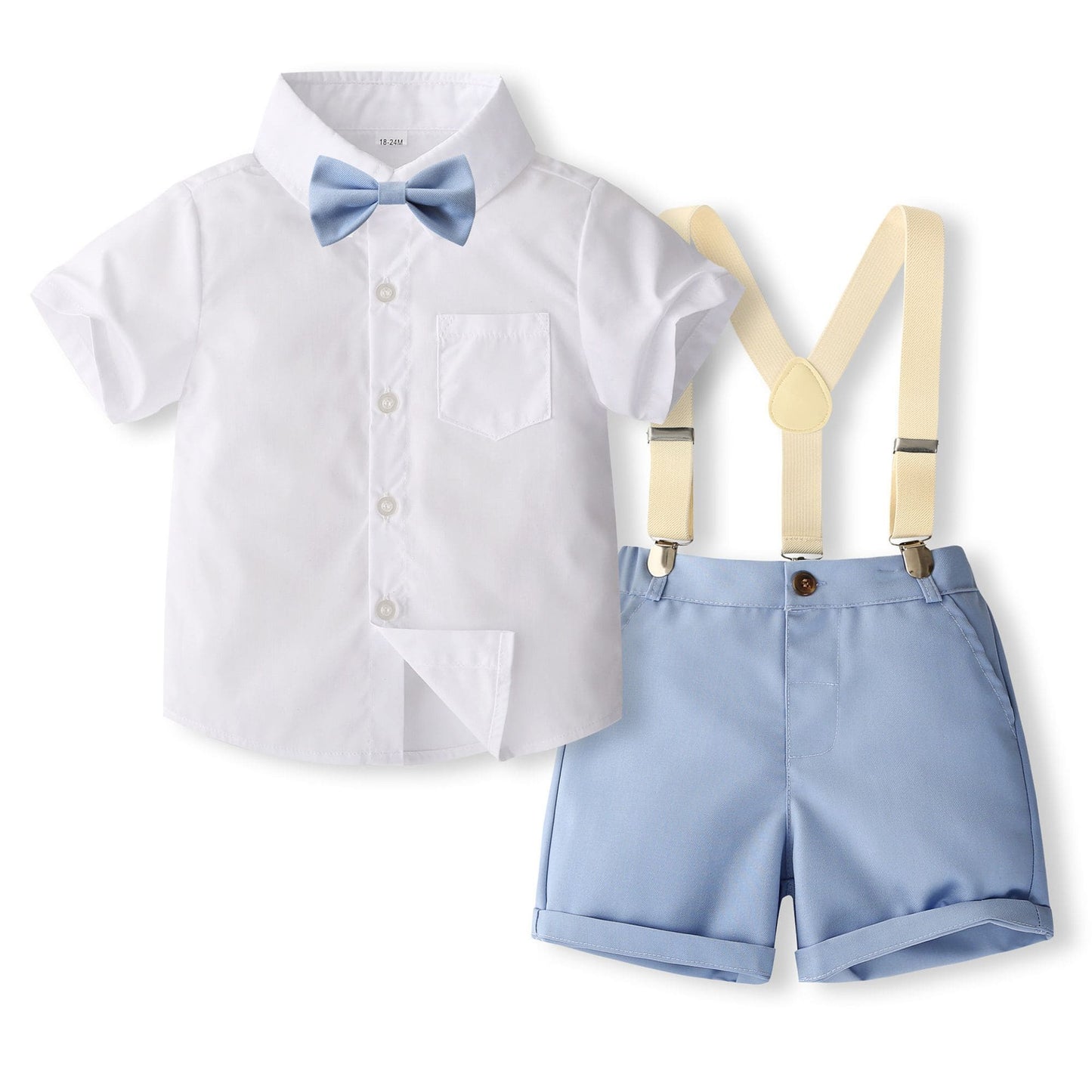 Costum elegant băieți de vară bleu – stil fresh pentru evenimente | Sky Breeze
