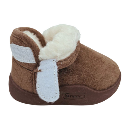 Ghetuțe de iarnă cu talpă flexibilă, Arctic Dream, Maro