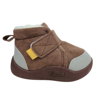 Ghetuțe de iarnă cu talpă flexibilă, Arctic Hug, Maro/Gri
