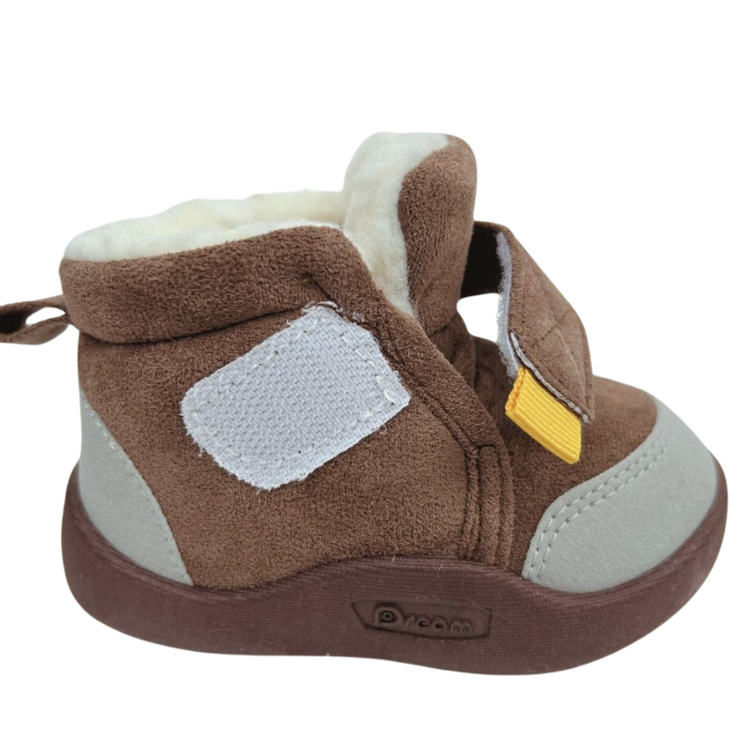 Ghetuțe de iarnă cu talpă flexibilă, Arctic Hug, Maro/Gri