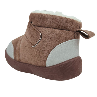 Ghetuțe de iarnă cu talpă flexibilă, Arctic Hug, Maro/Gri