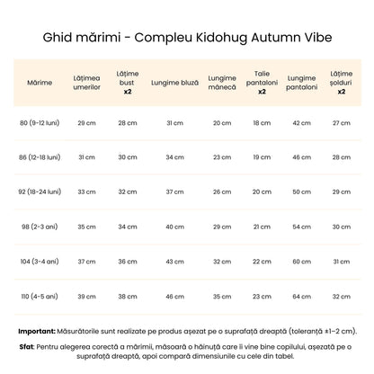 Compleu din bumbac Autumn Vibe