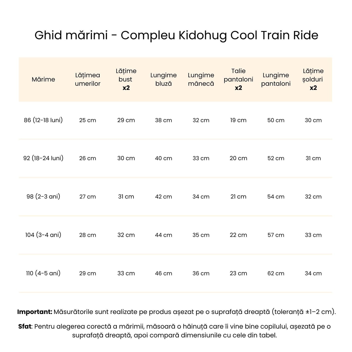 Compleu din bumbac Cool Train Ride