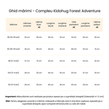 Compleu din bumbac Forest Adventure