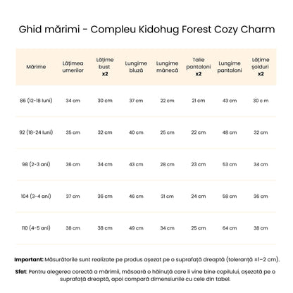 Compleu gros băieți verde închis – confort premium | Forest Cozy Charm