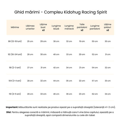 Compleu din bumbac Racing Spirit