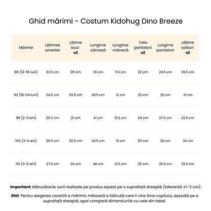 Costum băieți vară cu imprimeu – stil casual elegant | Dino Breeze