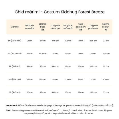 Costum elegant băieți pentru vară – stil natural elegant | Forest Breeze