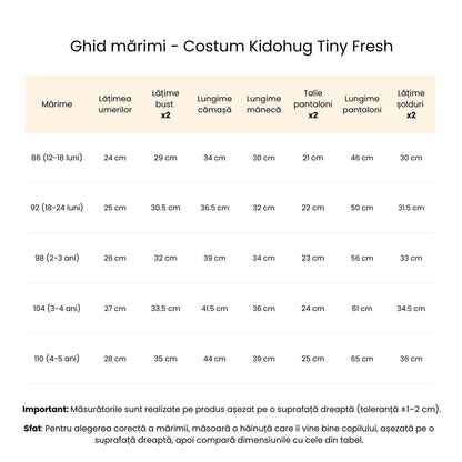 Costum elegant băieți verde mentă – perfect pentru primăvară-vară | Kidohug Tiny Fresh