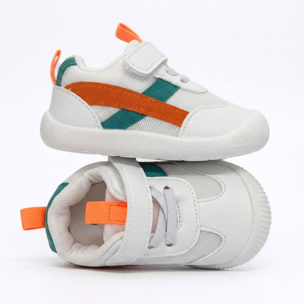 Pantofi sport cu talpa flexibila Urban Sprint, Verde-Portocaliu