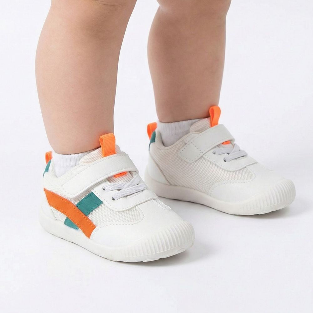 Pantofi sport cu talpa flexibila Urban Sprint, Verde-Portocaliu