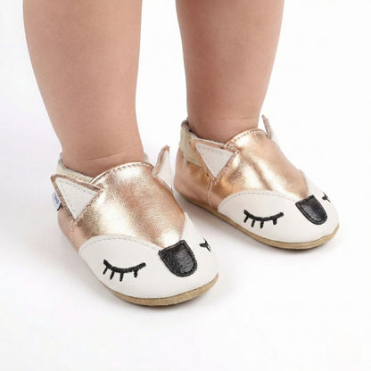 Papuci de interior din piele naturala ”Tiny Tail”