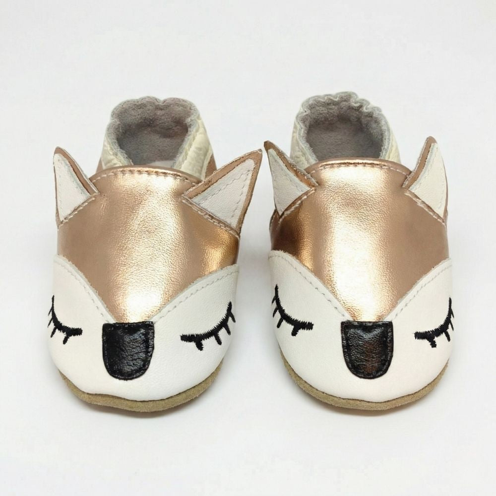 Papuci de interior din piele naturala ”Tiny Tail”