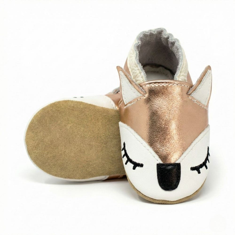 Papuci de interior din piele naturala ”Tiny Tail”