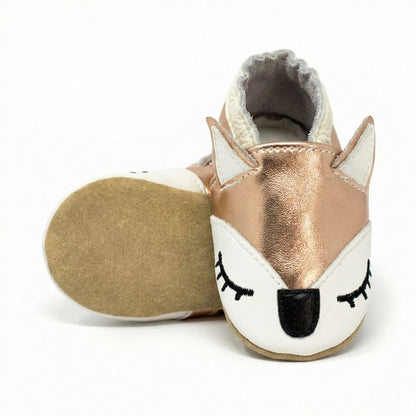 Papuci de interior din piele naturala ”Tiny Tail”