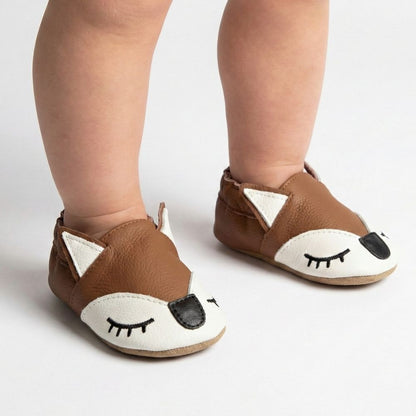 Papuci de interior din piele naturala ”Foxy Steps”