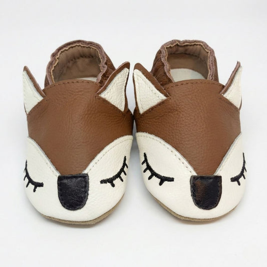 Papuci de interior din piele naturala ”Foxy Steps”