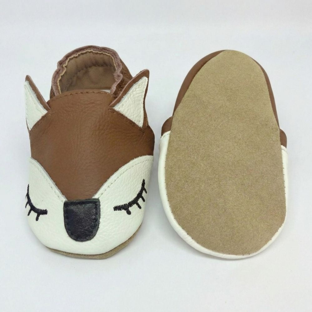 Papuci de interior din piele naturala ”Foxy Steps”