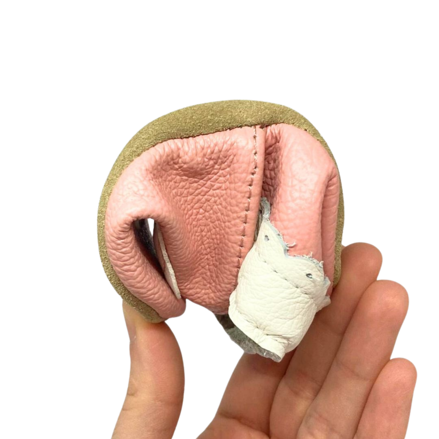 Papuci de interior din piele naturala ”Little Paw”