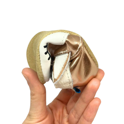 Papuci de interior din piele naturala ”Tiny Tail”