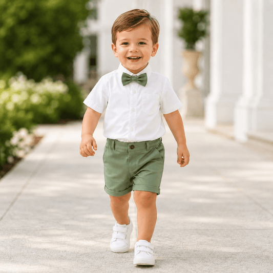 Costum elegant băieți pentru vară – set elegant lejer | Sunny Olive