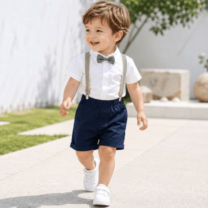 Costum elegant băieți pentru vară, bleumarin – stil marin elegant | Sailor Chic