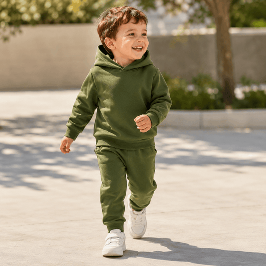 Compleu gros băieți verde închis – confort premium | Forest Cozy Charm