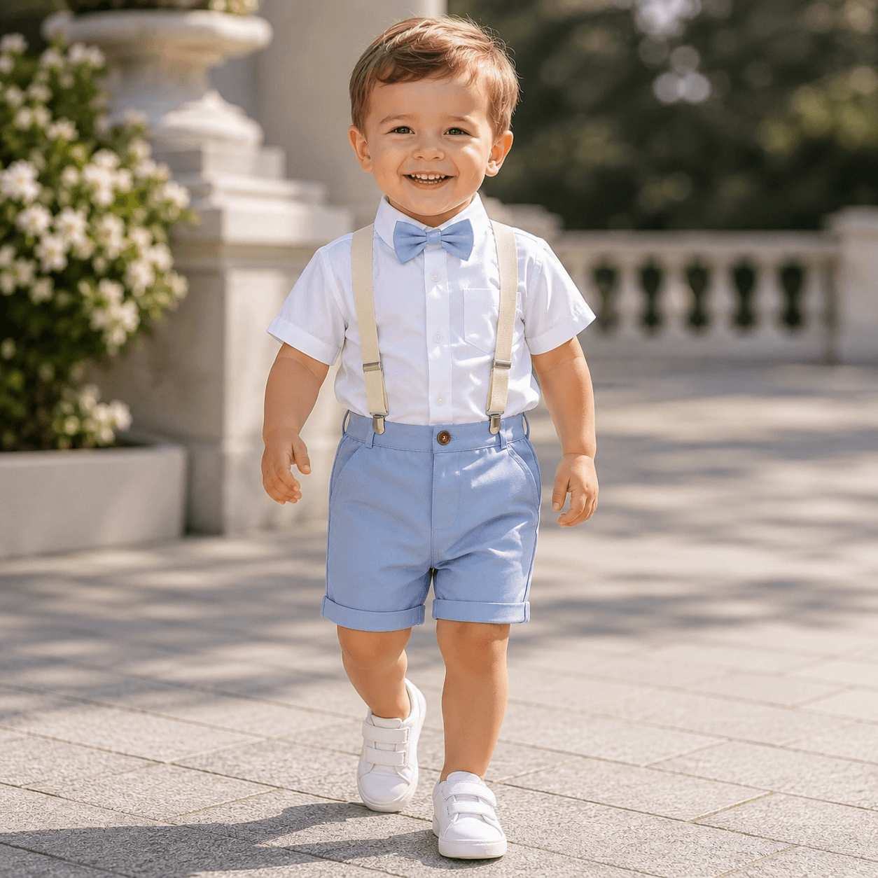 Costum elegant băieți de vară bleu – stil fresh pentru evenimente | Sky Breeze